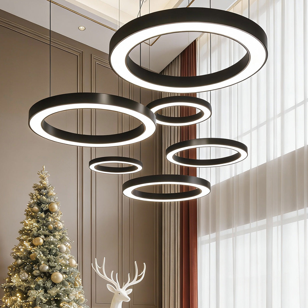 Industriële LED Ring Hanglamp 6000K Met IP42 En Acryl Diffuser | Restfield